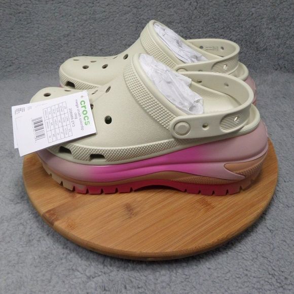 Crocs Mega Crush Classic Platform Clogs Woman's Size 9, 10 Comfort Shoes - Picture 3 of 8